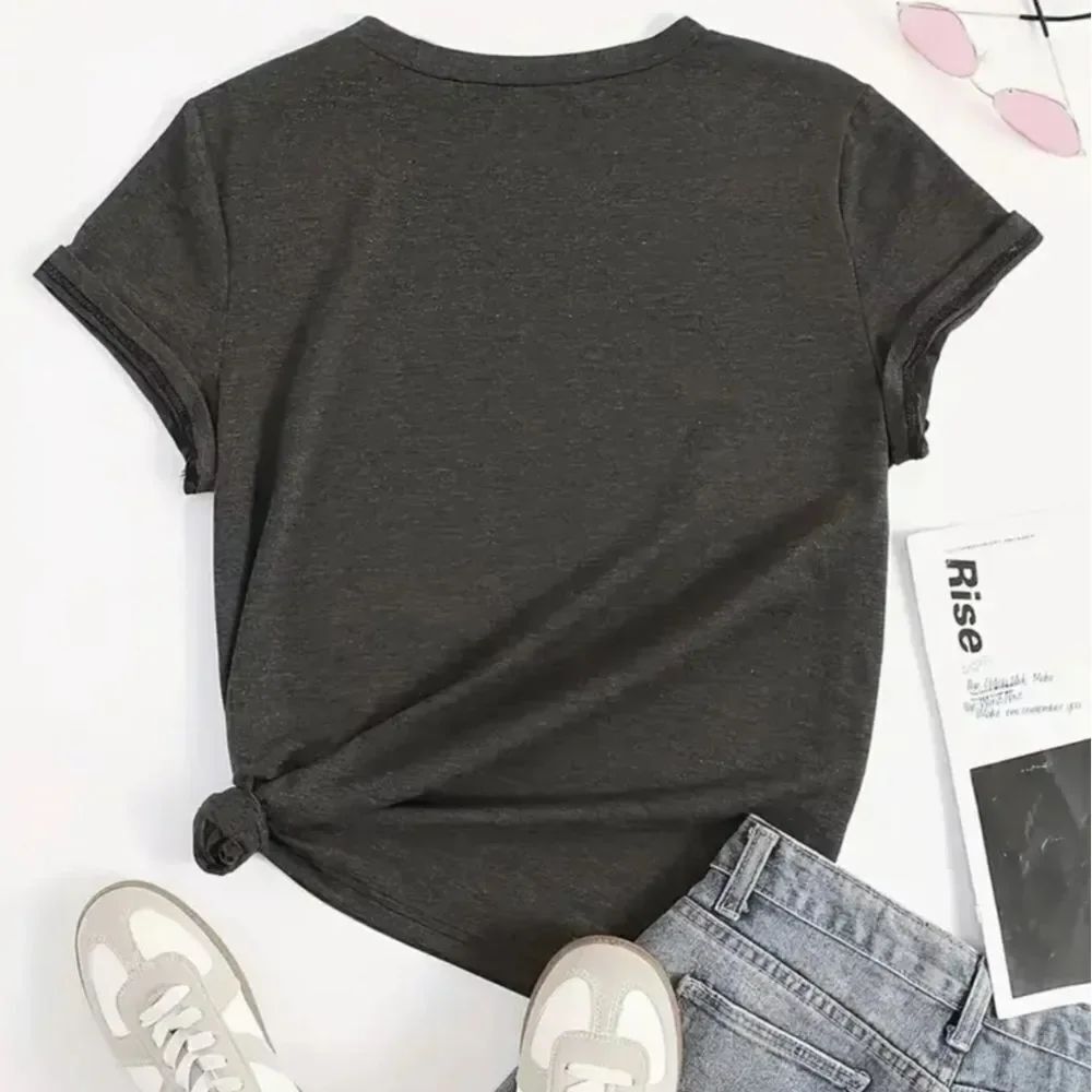 SOLOW Gray Let It Be Graphic Tee - Picture 2 of 5